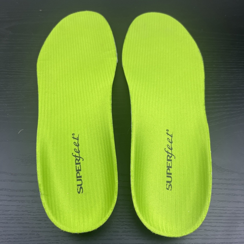 Superfeet Green All Purpose Support High Arch Insoles Size F Shoe Inserts